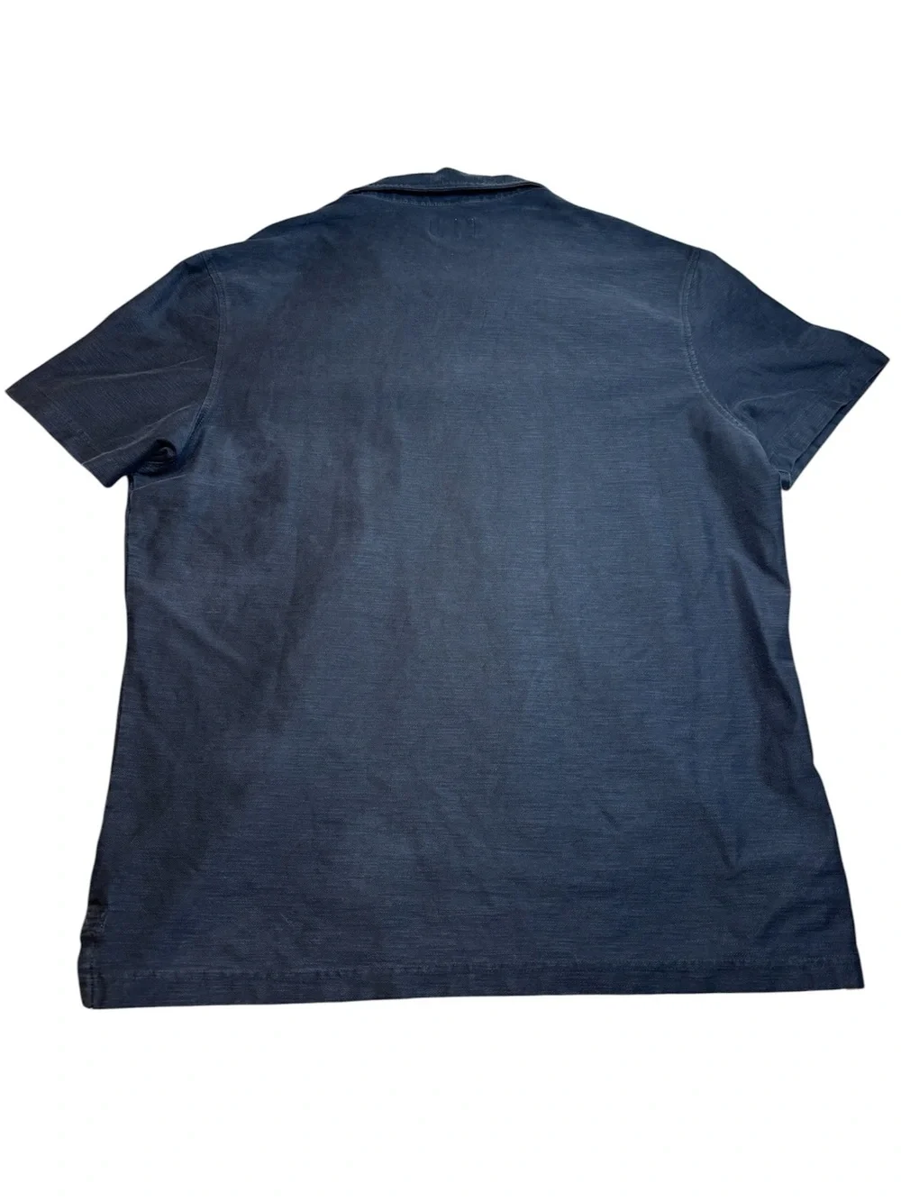 Jachs NY Men’s XL Blue Slub Knit Pocket Polo Shirt Casual Short Sleeve